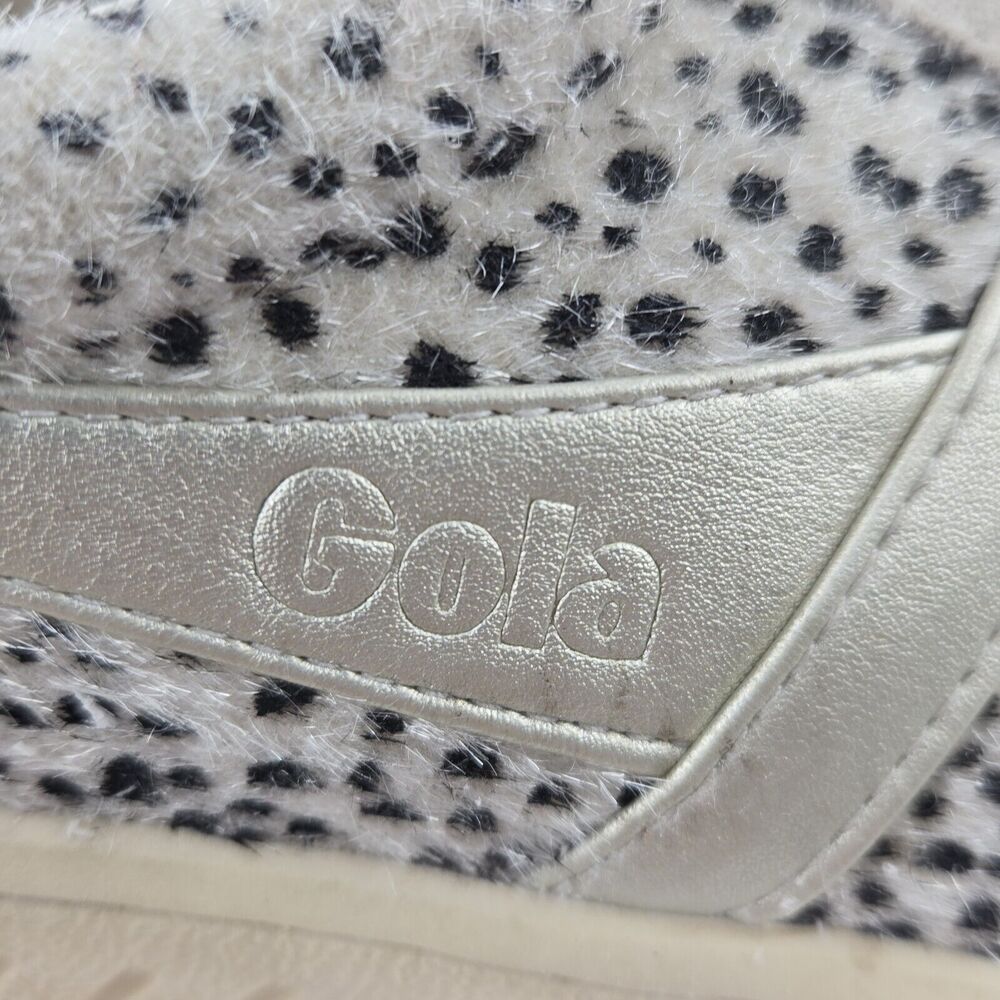 Gola Sneakers Womens 9 Grandslam Savanna Animal Print Low Top White Gray Silver - Picture 11 of 11